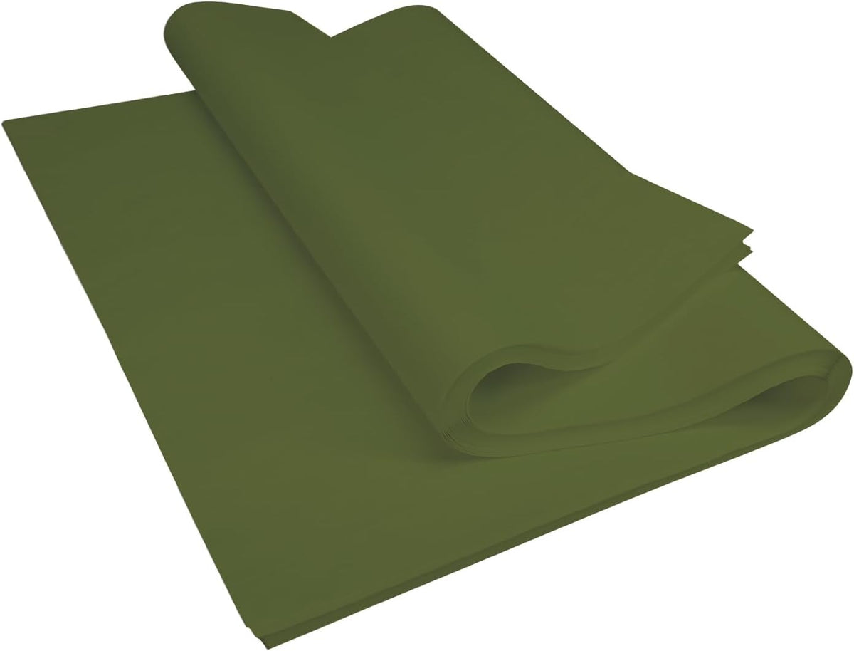 20x30 Olive SatinWrap Tissue Paper Quire, 480 Sheets — Made in USA