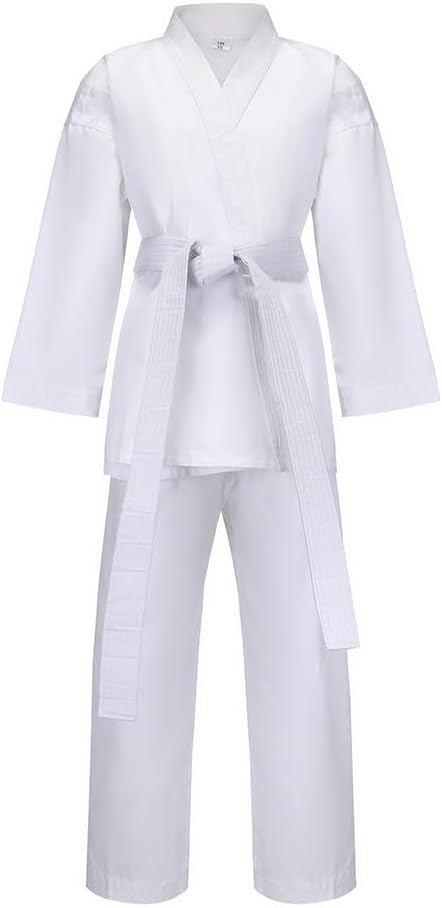 Karate Gi for Kids Students Martial Arts Training Uniform with Belt for Judo and Karate Taekwondo Jiu Jitsu