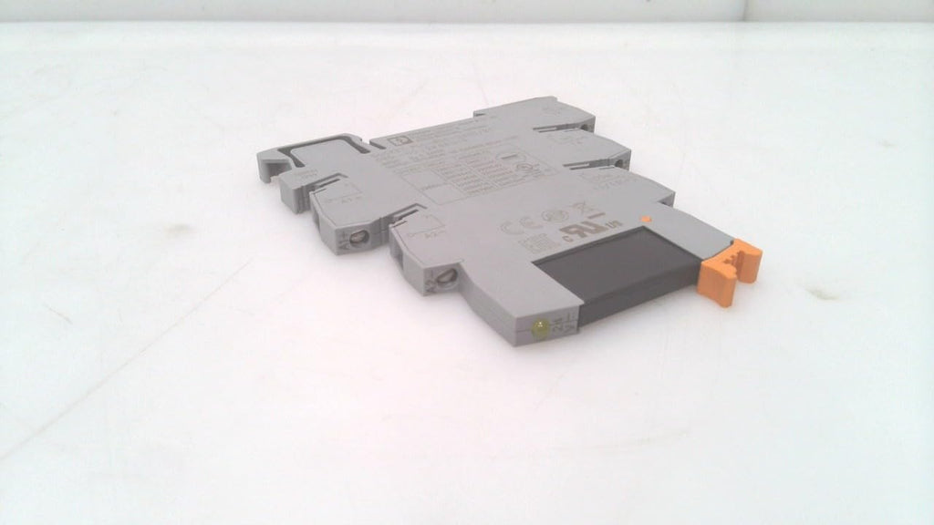 PHOENIX CONTACT PLC-OSC- 24DC/ 24DC/ 2 (2966634), 1 N/O CONTACT, 24 VDC INPUT, 3 AMP, BASIC TERMINAL BLOCK, DIN RAIL MOUNT, PLC INTERFACE, PLUG-IN RELAY, SOLID-STATE RELAY MODULE, UNIT IS COMPRISED OF