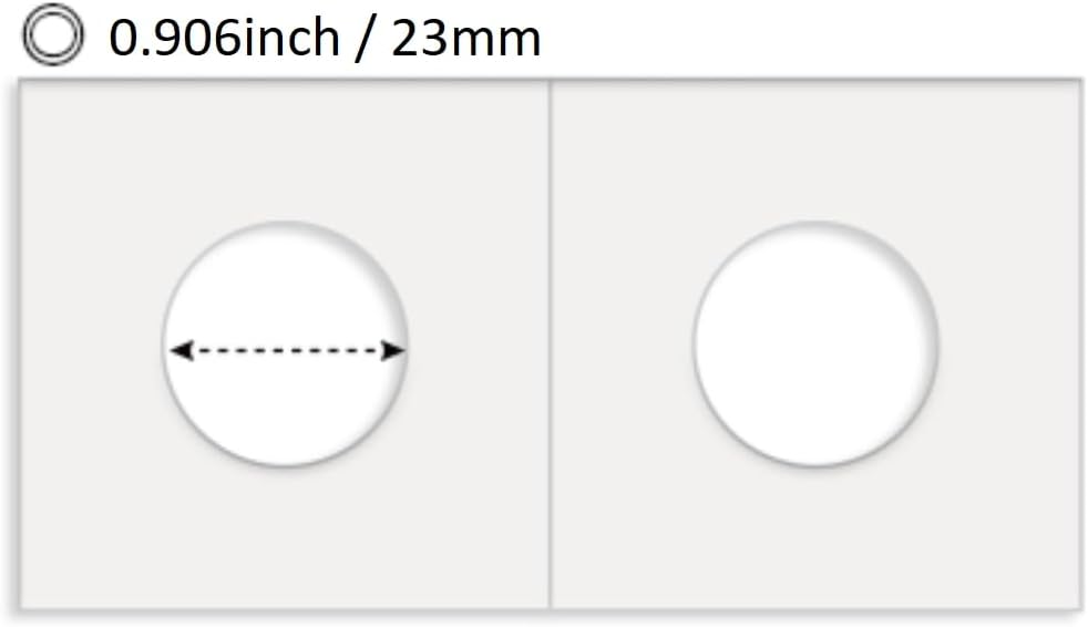 100PCS Coin Flips 23mm/0.9 Inch for Nickel | Coin Holders for Colletors The Coin Collection Supplies The Coin