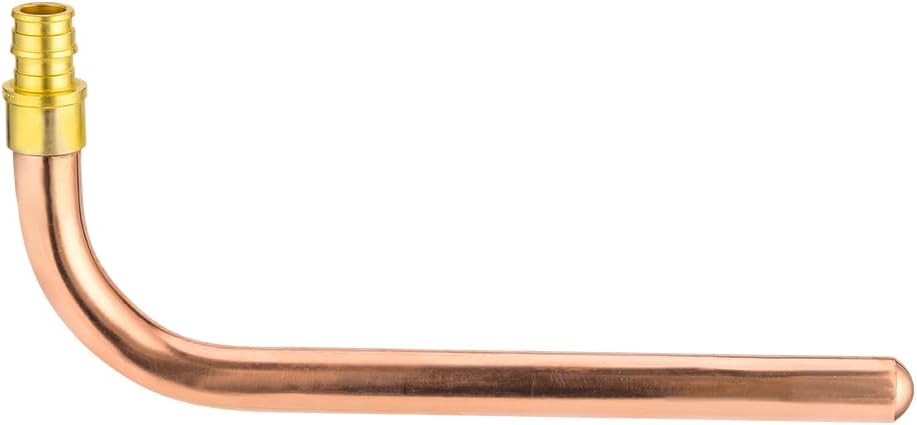 10Pcs EFIELD 1/2"PEX-A Expansion Copper Stub Out Elbow,8"Length(STUB018-10)