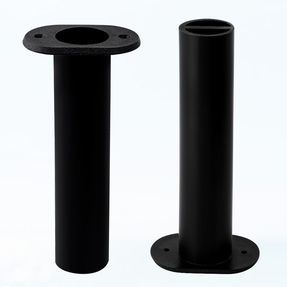 Fishing Rod Holder Plastic with UV 90 Degree Flush Mount 2PCS for Yacht and Boats