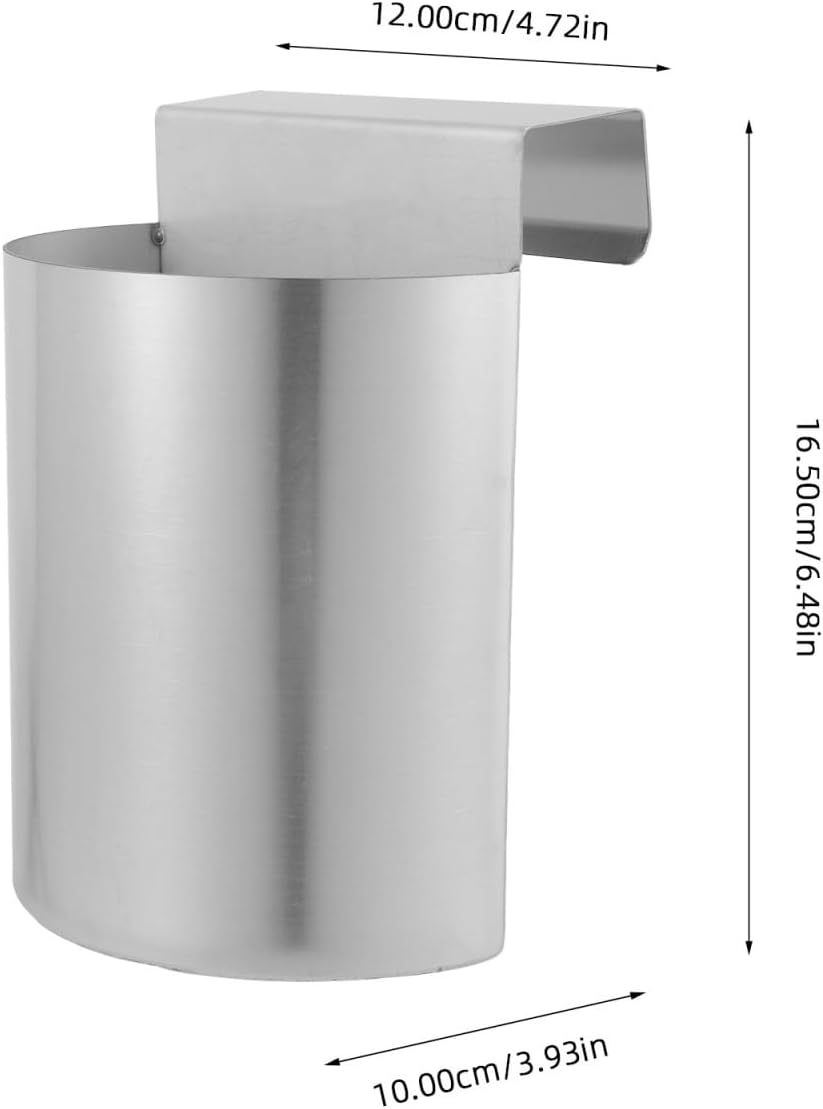 2 pcs Iron Ice Scoop Holder Silver 6.48 X 4.72 X 3.93 in
