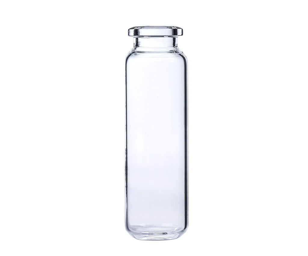 Scientific 20ml Headspace Sample Vial, Clear Glass, 20mm Crimp-top, Rounded Bottom (Pack of 100)