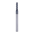 3/32" 4 Flute Carbide Ball Nose End Mill 1/8" Shank Diameter 1Pcs