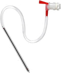 Home & Brewing 35cm Spring Load Beer Bottle Filler Kit,Bottling Bucket Spigot &Brush & 1M Hose,Stainless Steel Wine