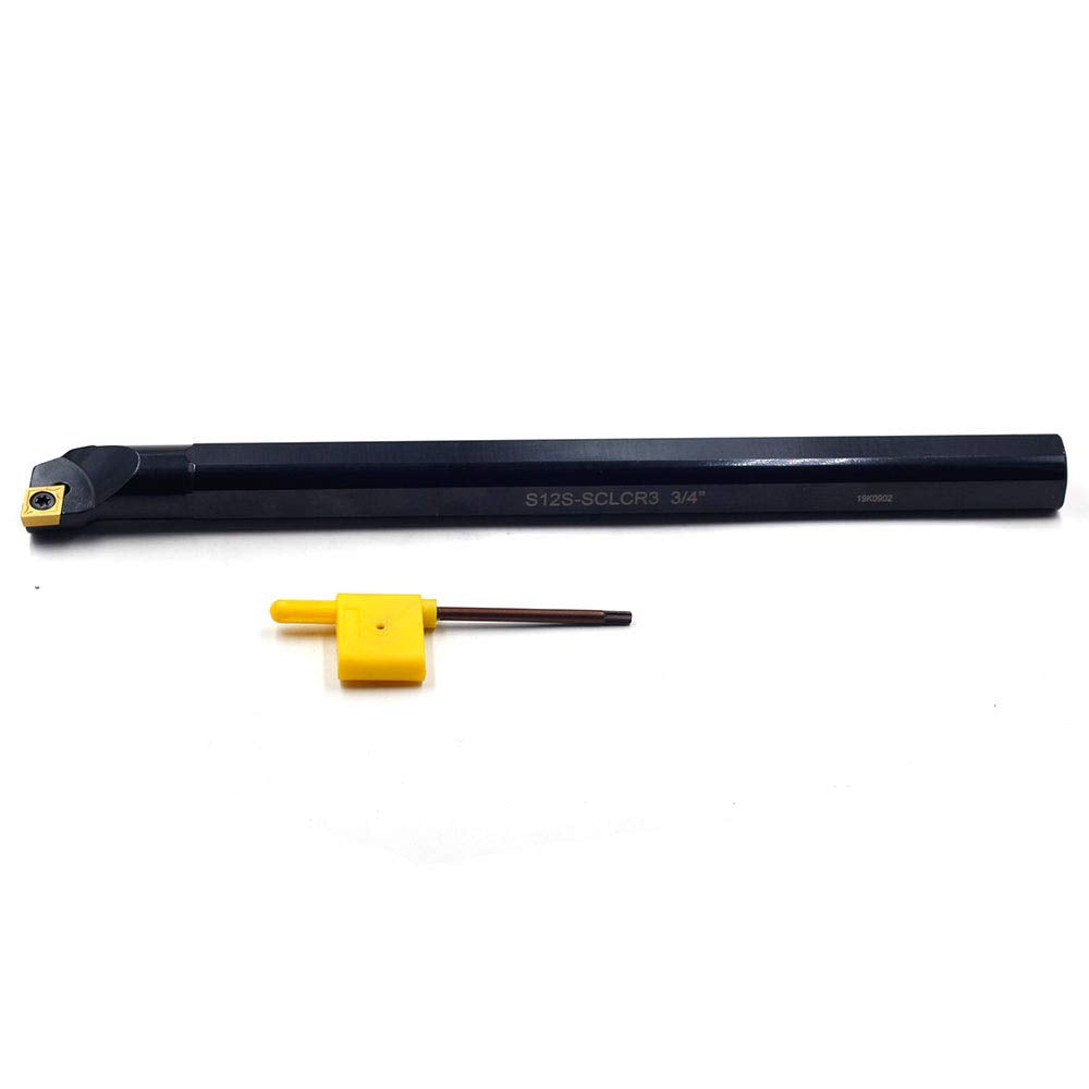 OSCARBIDE 3/4" x 10" Indexable Boring Bar,SCLCR Right-Hand