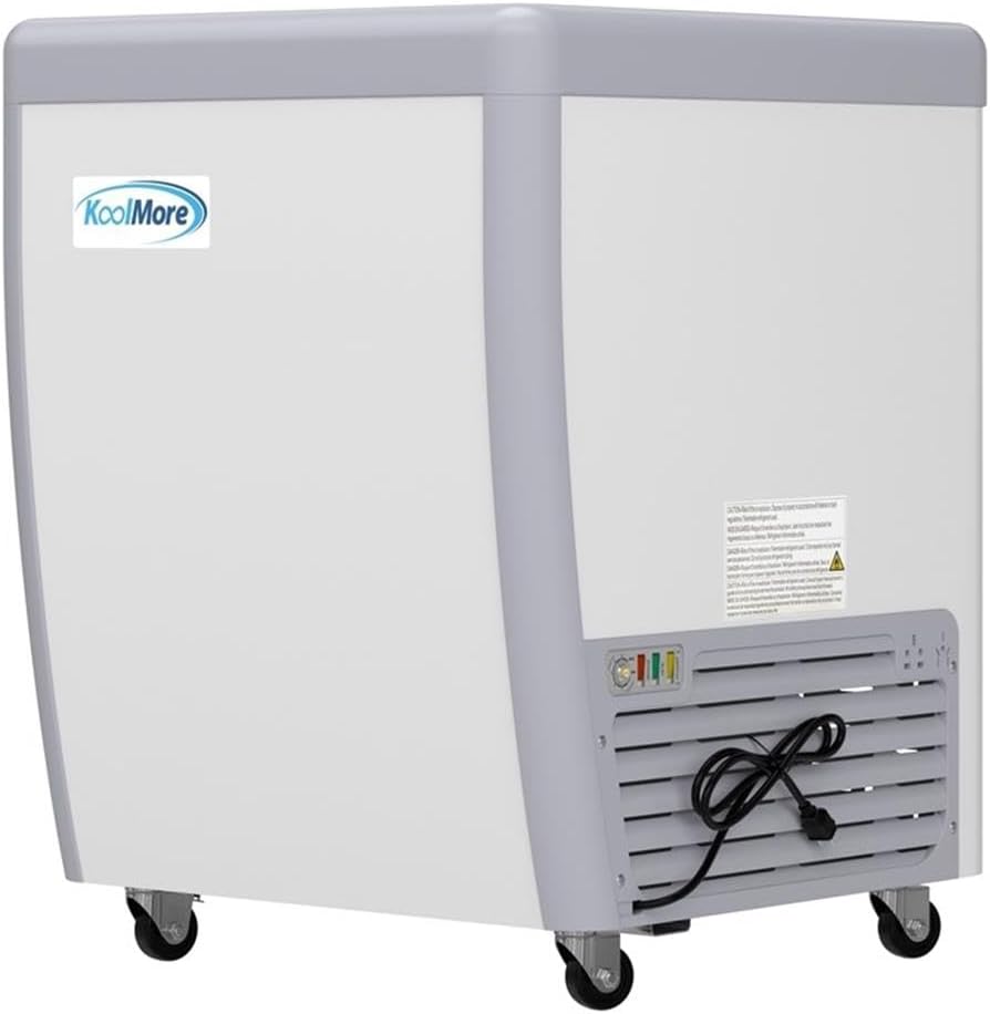 26" 6 cu. ft Gelato Dipping Cabinet Display Freezer, Sliding Glass Door, Rust-Resistant Steel, Digital Temperature
