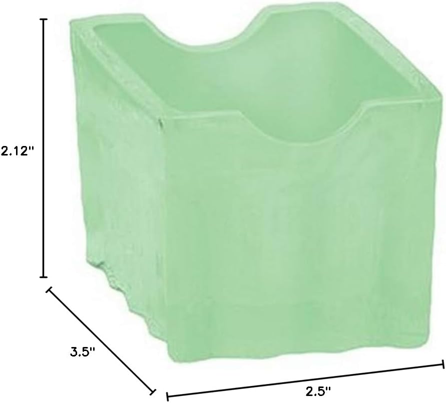 HJ121 Sugar Packet Holder, 3.5" x 2.5" x 2.125", Green
