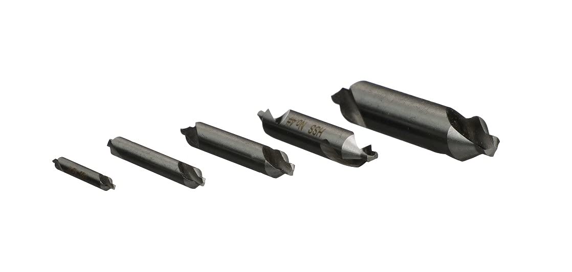 HHIP 5000-0020 HSS Center Drill Set, 5 Piece (No.1-No.5)