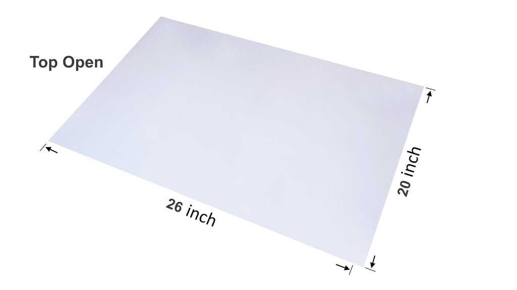 100 CT 20x26 1.1 Mil Large Clear Poly Bags, Flat Open Plastic