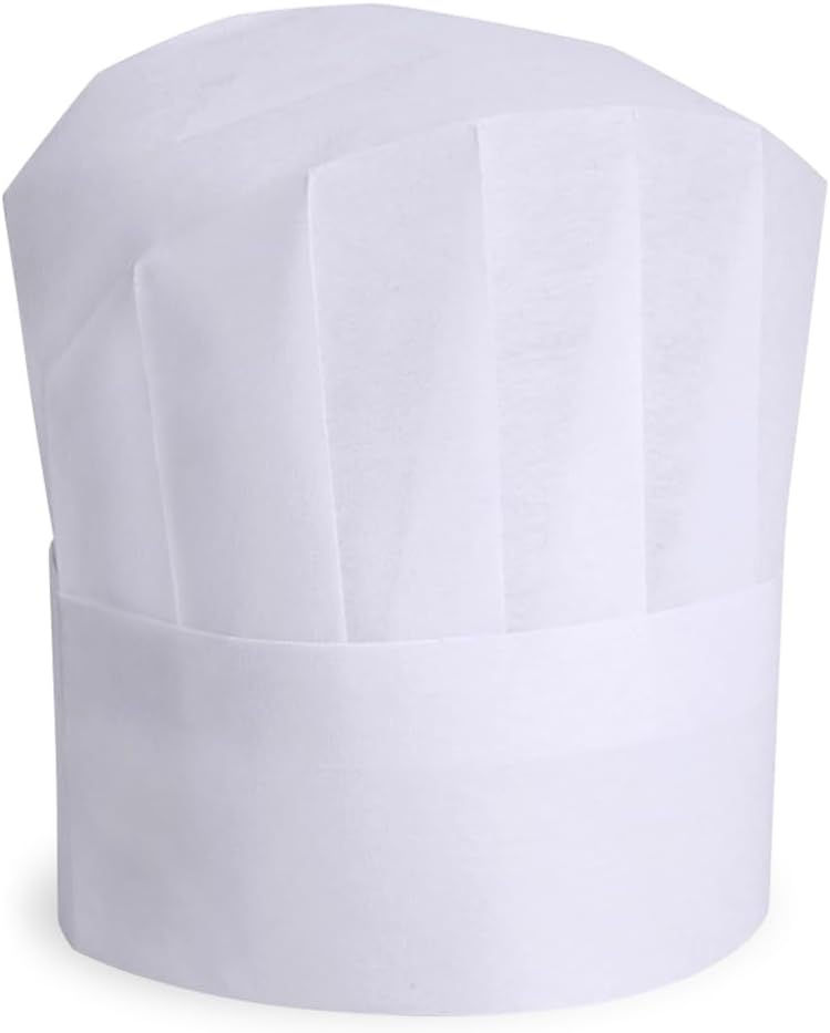 24 Pack Chef Hat for Kids Disposable Adjustable for Chefs Pizza Party