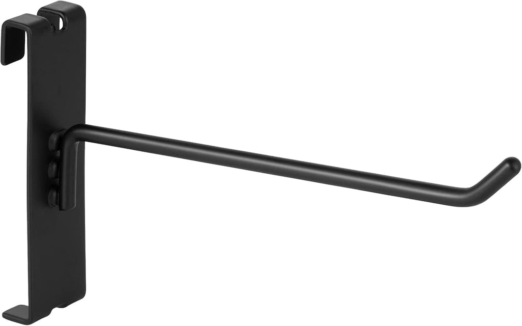 Heavy Duty 6" Gridwall/Grid Panel Hooks, Black (96-Pack, 6-inch)