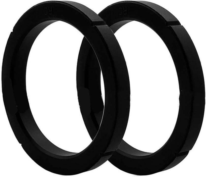 Brewing Head Sealing Ring Group Head Gasket for Rancilio Espresso Machine, Heat-Resistant Silicone, Black, 2-Pack