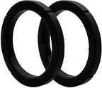 Brewing Head Sealing Ring Group Head Gasket for Rancilio Espresso Machine, Heat-Resistant Silicone, Black, 2-Pack