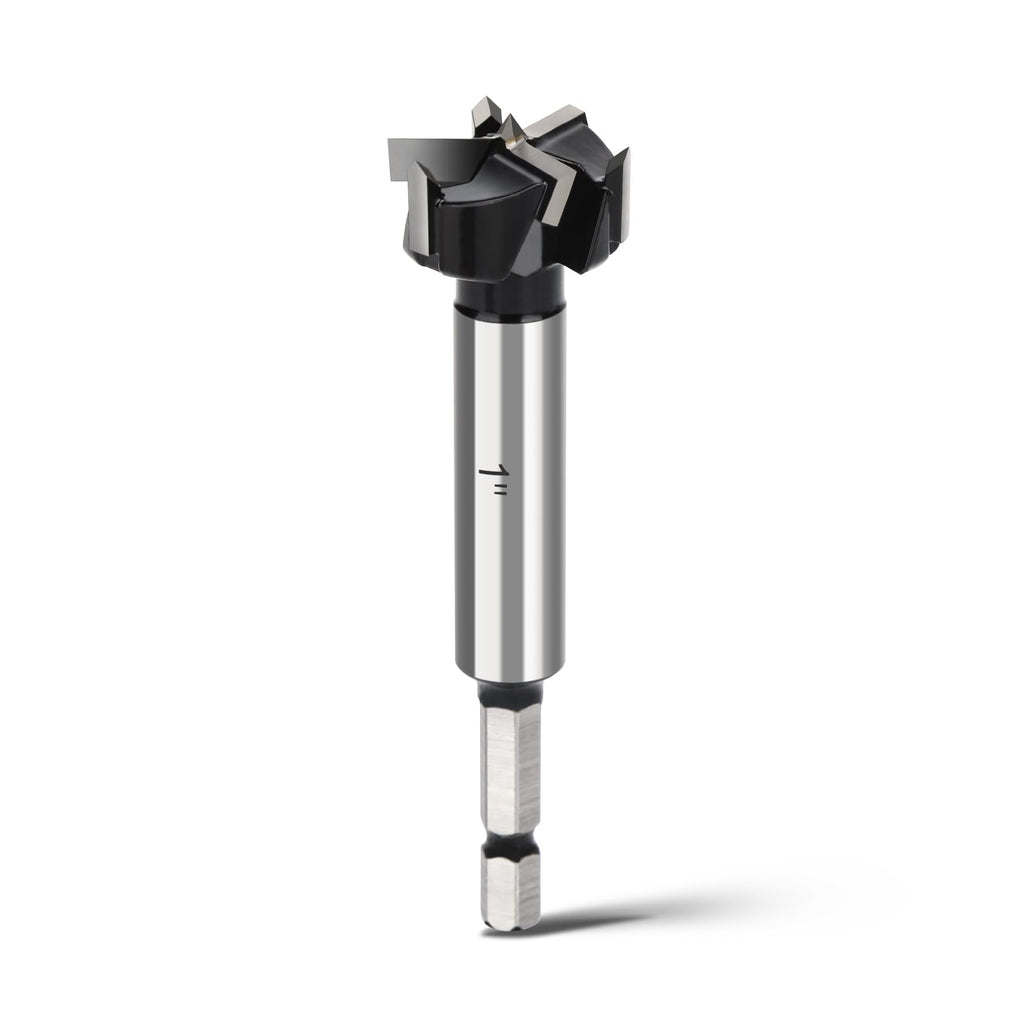 WOBLLMX 1" Forstner Drill Bit with 1/4" Quick Change Hex Shank