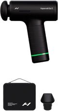 Hypervolt Go 3 – Compact Handheld Percussion Massage Gun with QuietGlide Technology | 3 Speeds, Portable Lightweight