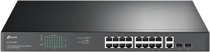 TL-SG1218MP, 16 Port Gigabit PoE Switch | 16 PoE+ Ports 250W, w/ 2 Uplink Gigabit Ports + 2 Combo SFP Slots Plug &