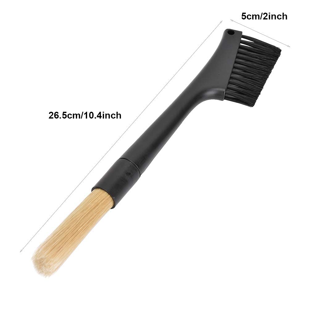 Two Brush Brush for Coffee Bean Grinder Bar Espresso Brush Accessories for Coffee Tools Tabletop Tool