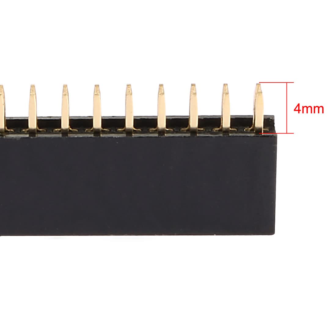 uxcell 2.54mm 2x20 40-Pin Female Pin Header Socket Connector Strip 10 Pcs