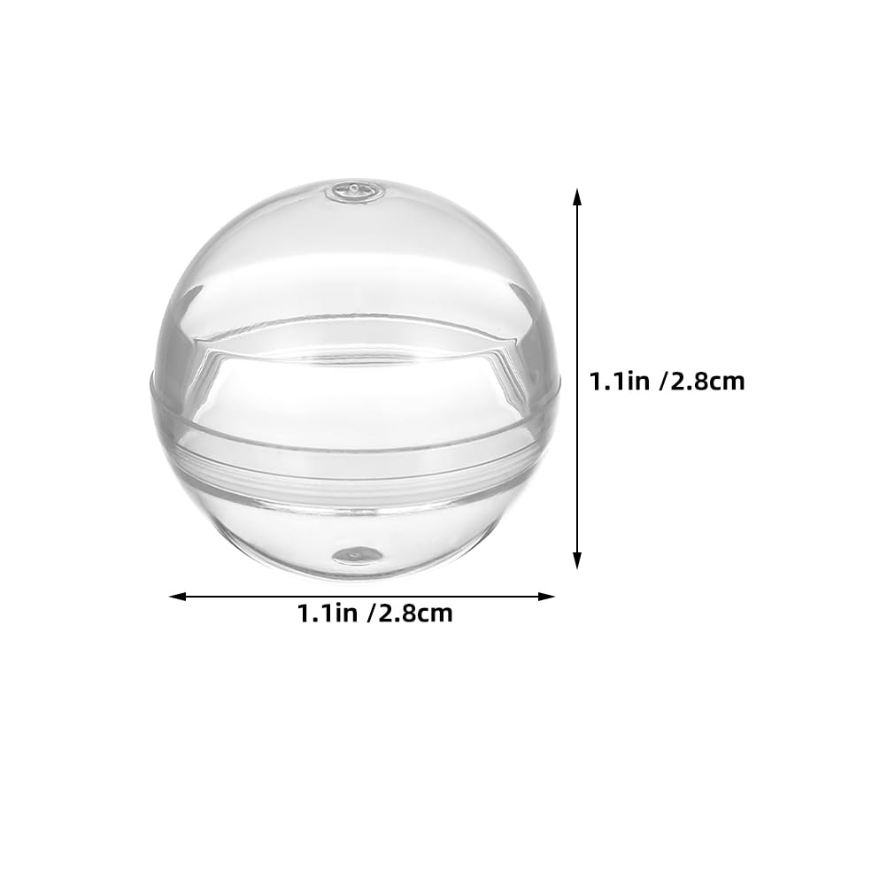120 Pcs 1.1 Inch Clear Plastic Capsules, 28mm Empty Round Vending Machine Toy Containers, Transparent Gumball Machine
