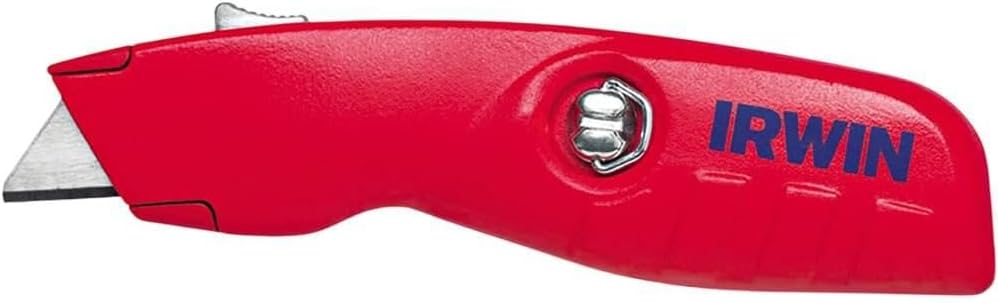 Utility Knife, Self-Retracting for Safety (2088600), Red