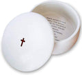Baptism Gift or First Communion Gift - Round Keepsake Box