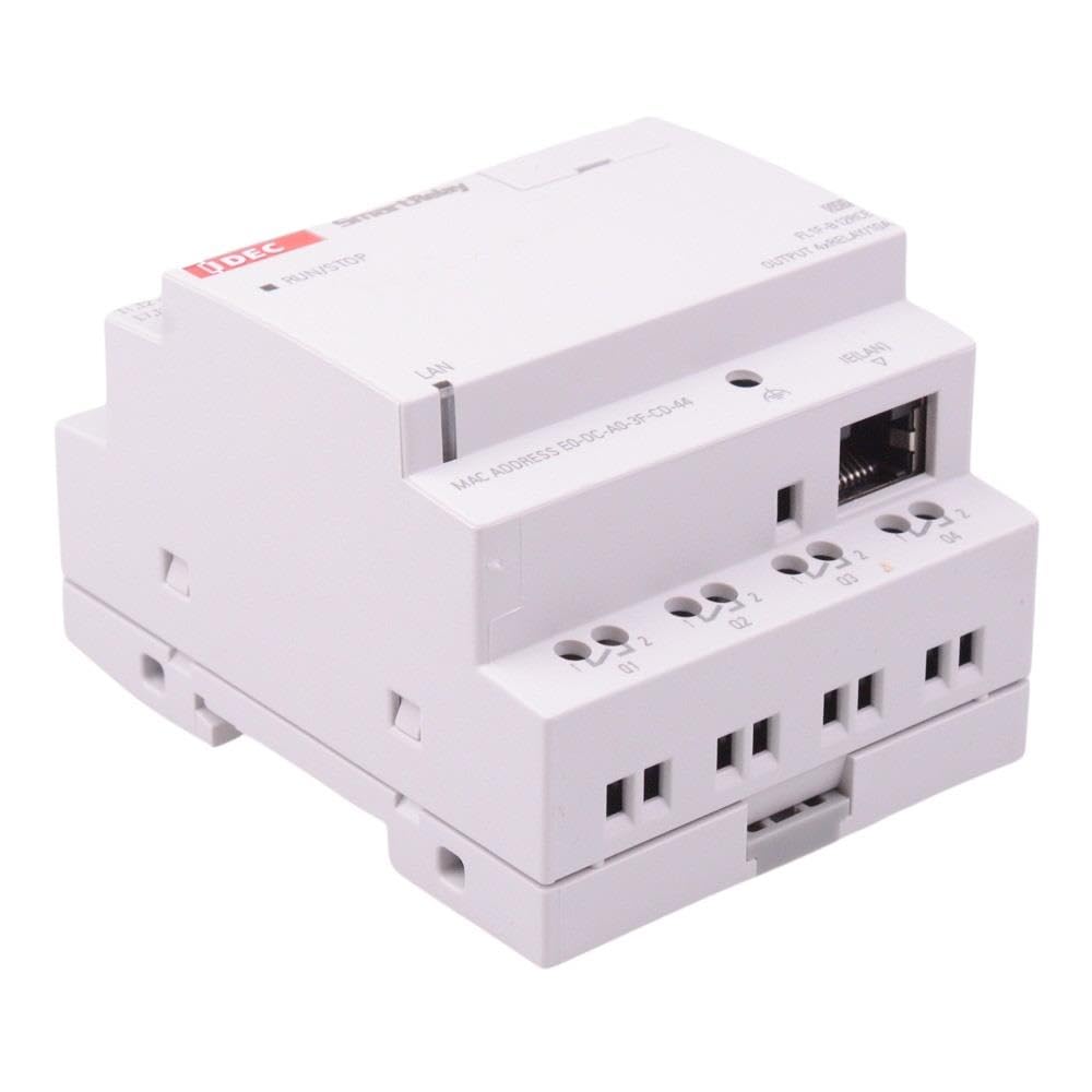 IDEC FL1F-B12RCE 12/24V DC, 8 Input/4 Output, Base Module, Clock, DC Input, ETHERNET, Micro SD, PLC Module, Relay Output, SMARTRELAY