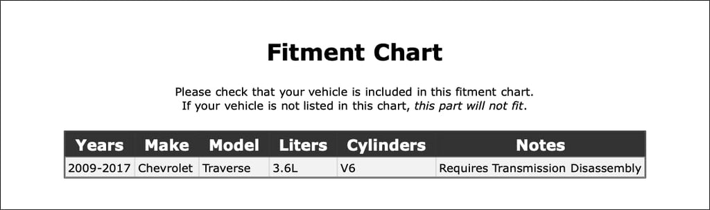 Transmission Filter Kit for Chevrolet Traverse 2009-2017#mQMF