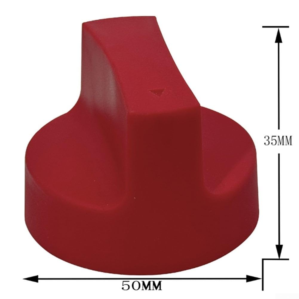 5pcs 50mm Gas Stove Knobs, 50mm diameter and 8mm insert, D shape Plastic Stove Range Burner Control Knob Replacements