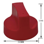 5pcs 50mm Gas Stove Knobs, 50mm diameter and 8mm insert, D shape Plastic Stove Range Burner Control Knob Replacements