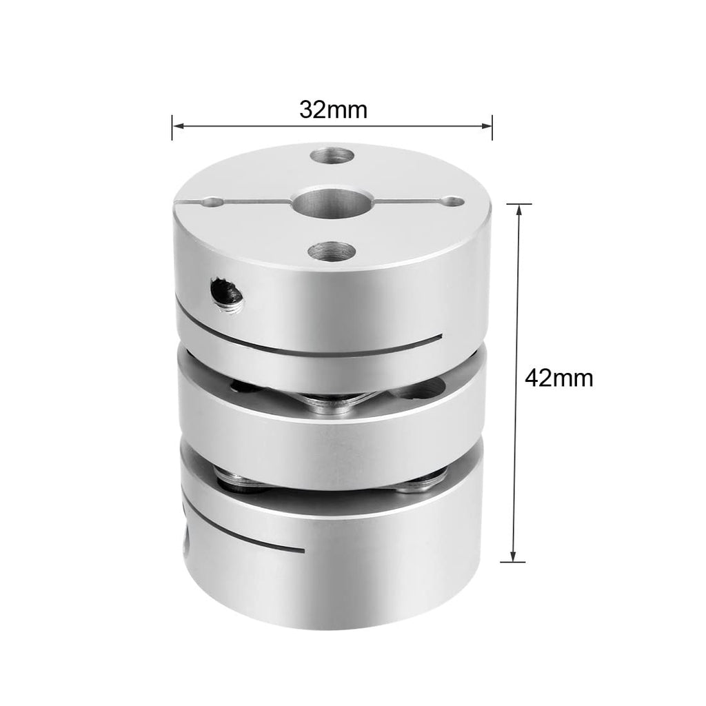 uxcell 8mmx10mm Clamp Tight Motor Shaft 2 Diaphragm Coupling Coupler