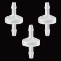 One Way Check Valve, 1/8"(3MM) Hose Barb Non Return (Pack of 3)