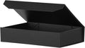 1-Pack Black Gift Boxes with Lids 12x8x2.5 Inches, Foldable