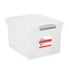 Store & Slide Plastic File Box, Latching, Letter/Legal, 2/Pk