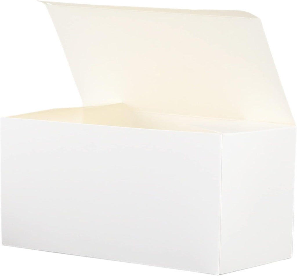 White Gift Boxes with Lids, 24 Pack, 9x4.5x4.5 IN