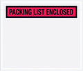 7 x 6" Red "Packing List Enclosed" Envelopes