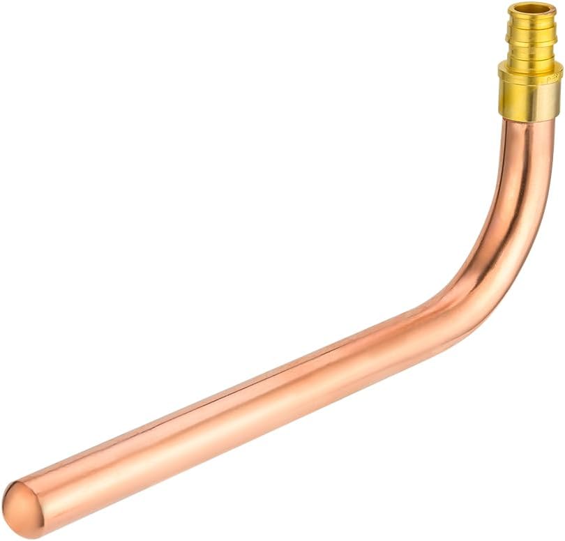 10Pcs EFIELD 1/2"PEX-A Expansion Copper Stub Out Elbow,8"Length(STUB018-10)
