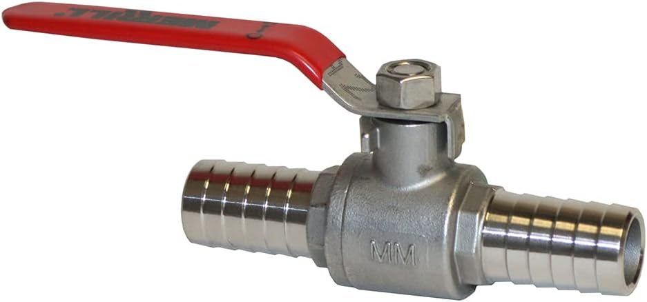 Merrill MFG SSVI75 3/4" Stainless Steel Ball Valve for PE Pipe, Full Port Shut-off, Construction Grade 304 Stainless Steel