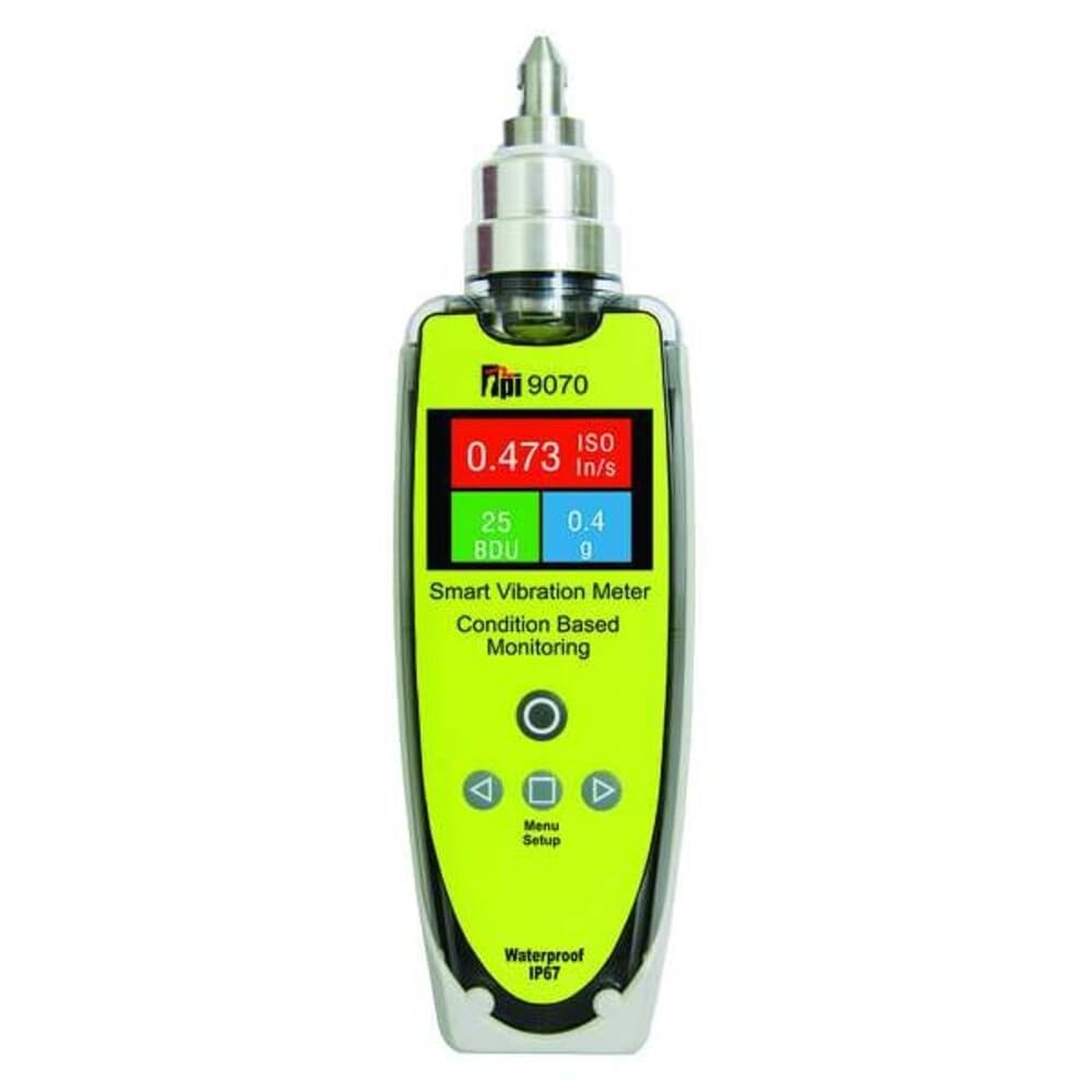 Test Products International Vibration Meter, +/-5% Acc, OLED 9070-1 Each