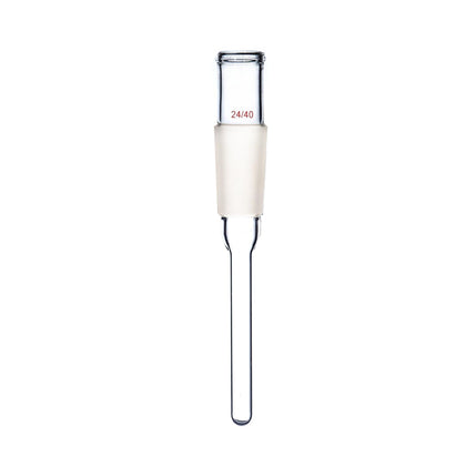 Glass Thermometer Adapter,Stem Tube,Wide Mouth,24/40 Standard Joint,Dinglab Lab Glassware (200mm)