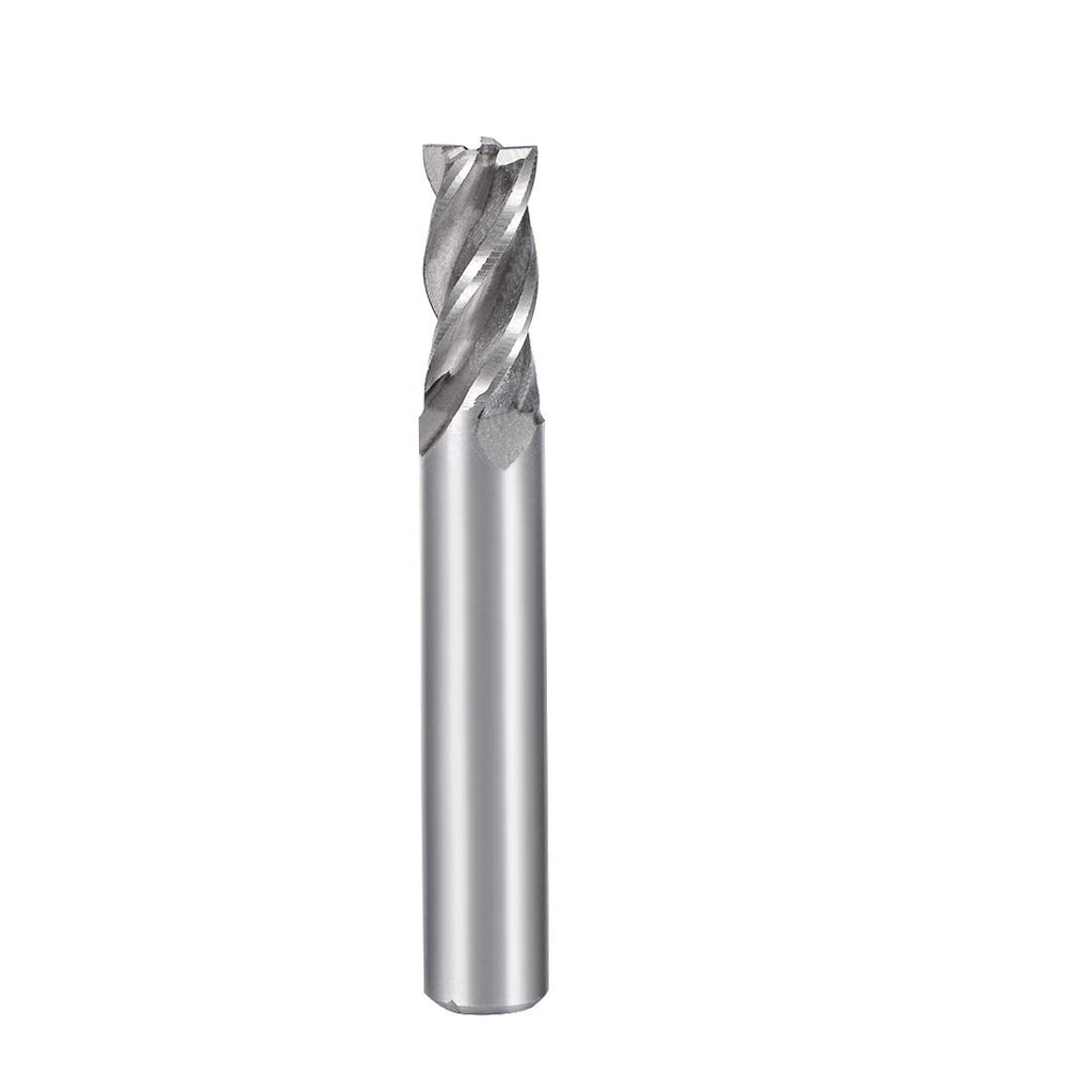 uxcell High Speed Steel HSS-AL 4 Flute Straight End Mill Cutter CNC Router Bits, 9 x 10 x 22mm