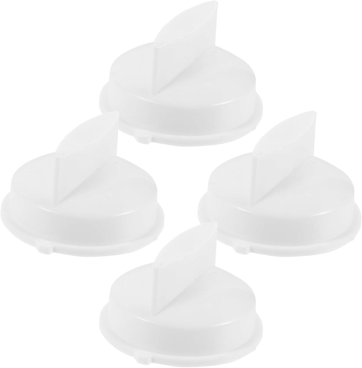 4pcs White Microwave Oven Replacement Knobs for Timing Control