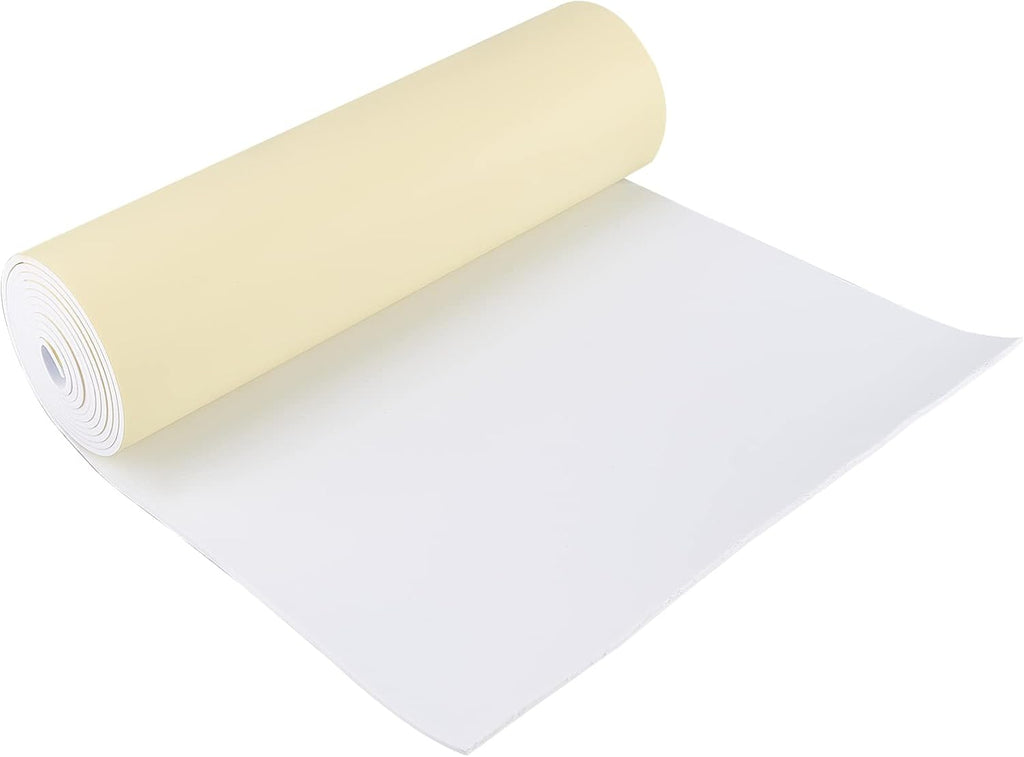 78.7x12 inch White Self-Adhesive EVA Foam Roll, 3mm Thick