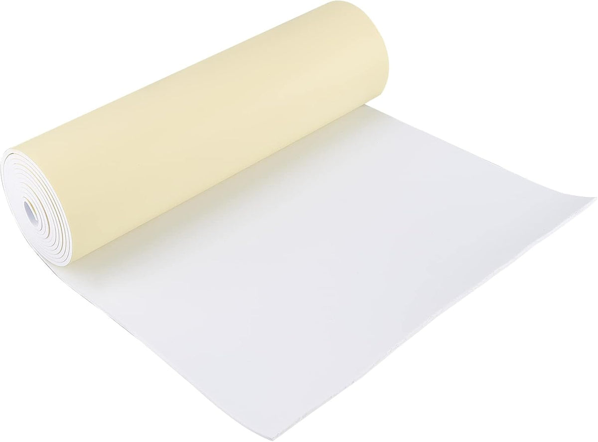 78.7x12 inch White Self-Adhesive EVA Foam Roll, 3mm Thick