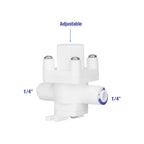 Pressure Reducing Valve, 1/4" Quick Fitting Reducing Valve Pressure Regulator for Reverse Osmosis Water Purifier, Water Filter, Direct Drink Machine