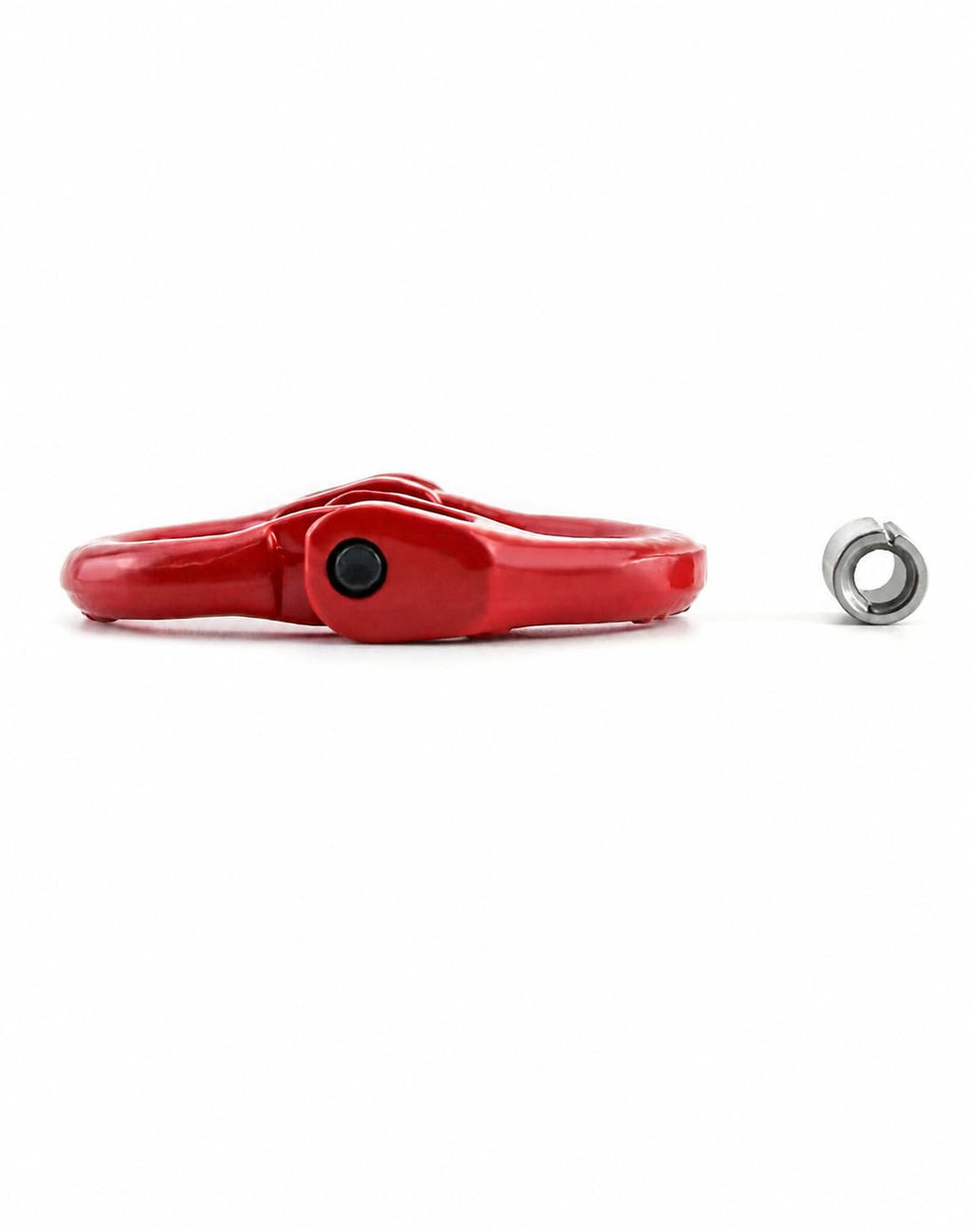 QWORK G80 Alloy Steel Hammerlock Coupling Link Connecting Link, 5/16", 2 Pack, Red Painted, 4400 lbs Load Limit
