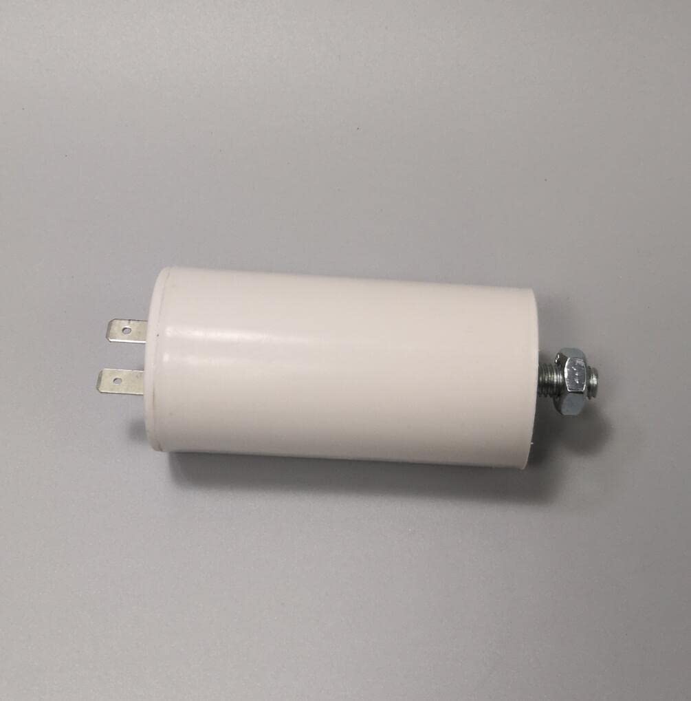 Motor Run Capacitor 250VAC CBB60 60uF 60MFD 250V AC 60 uF MFD White 43x84mm 40/70/21 W/Fixing Stud UL Cap