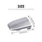 2 x Front Door Handle Lock Cylinder Cover Compatible with 2015-2019 Cadillac Escalade Chrome