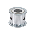5M 19T Timing Pulley 5mm Pitch 6.35mm Bore 16mm Tooth Width Aluminum Synchronous Wheel Without Step for 15mm Width Belt (5M 19T; Tooth Width:16mm, bore:6.35mm, 1)
